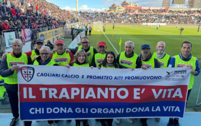 Il Cagliari con l’Associazione Prometeo per “Il Trapianto è Vita”