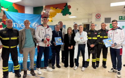 Il Cagliari all’Ospedale ARNAS G. Brotzu per la consegna del “Regalo sospeso” UNICEF